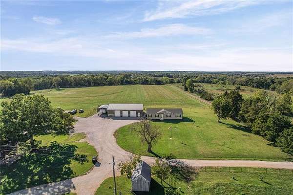20 Acres of Land with Home for Sale in Paola, Kansas