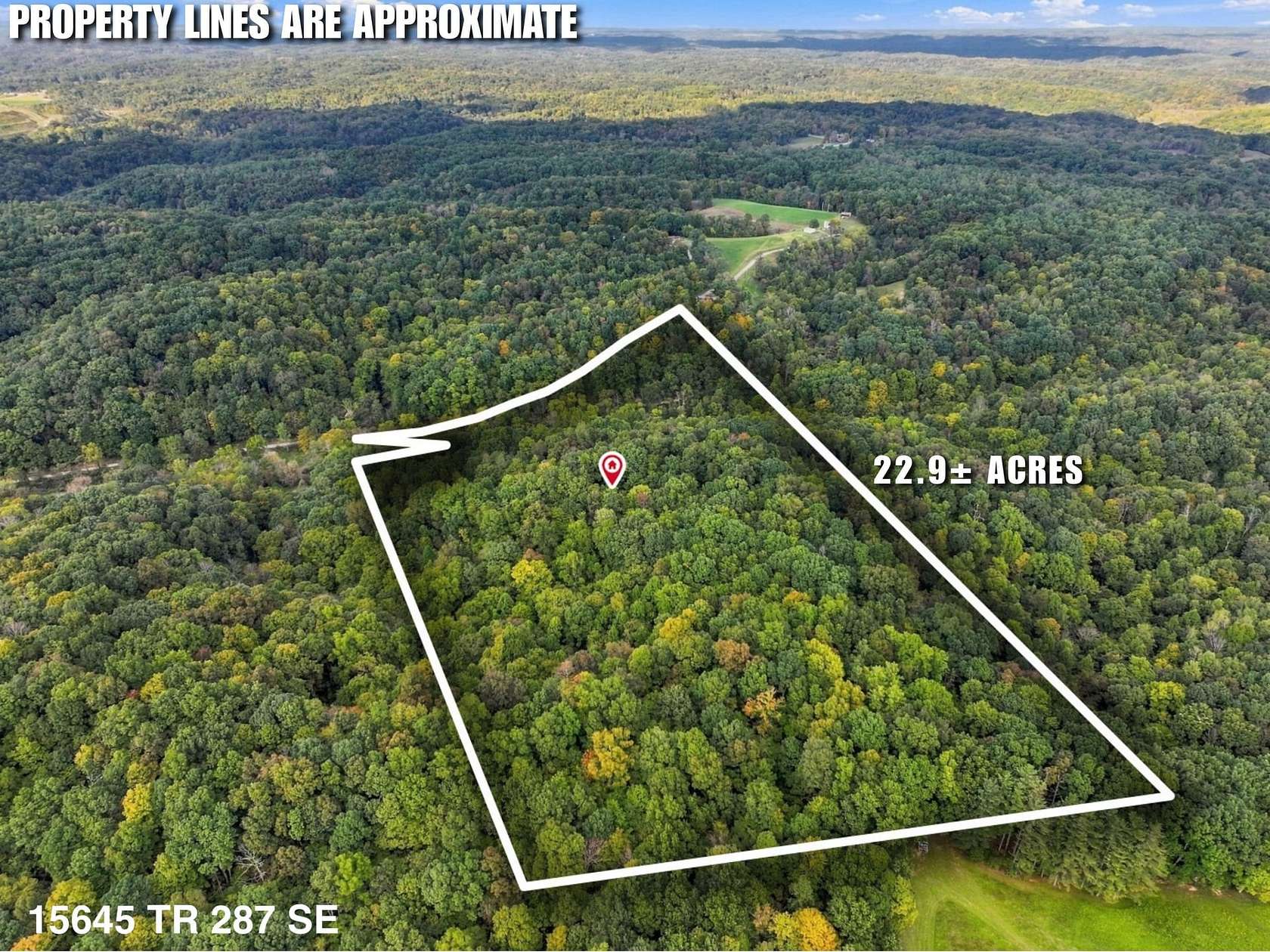 23 Acres of Recreational Land with Home for Sale in Glouster, Ohio