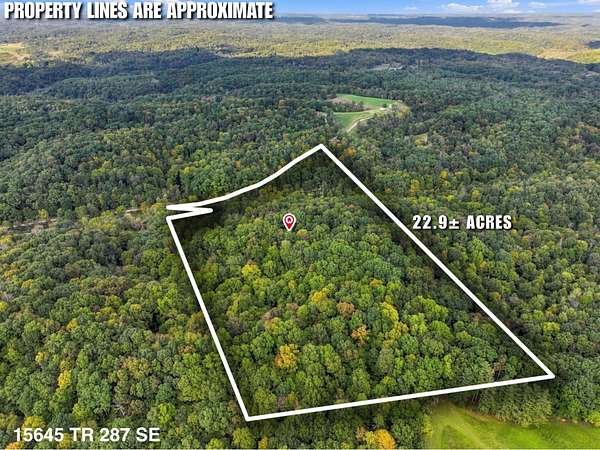 23 Acres of Recreational Land with Home for Sale in Glouster, Ohio