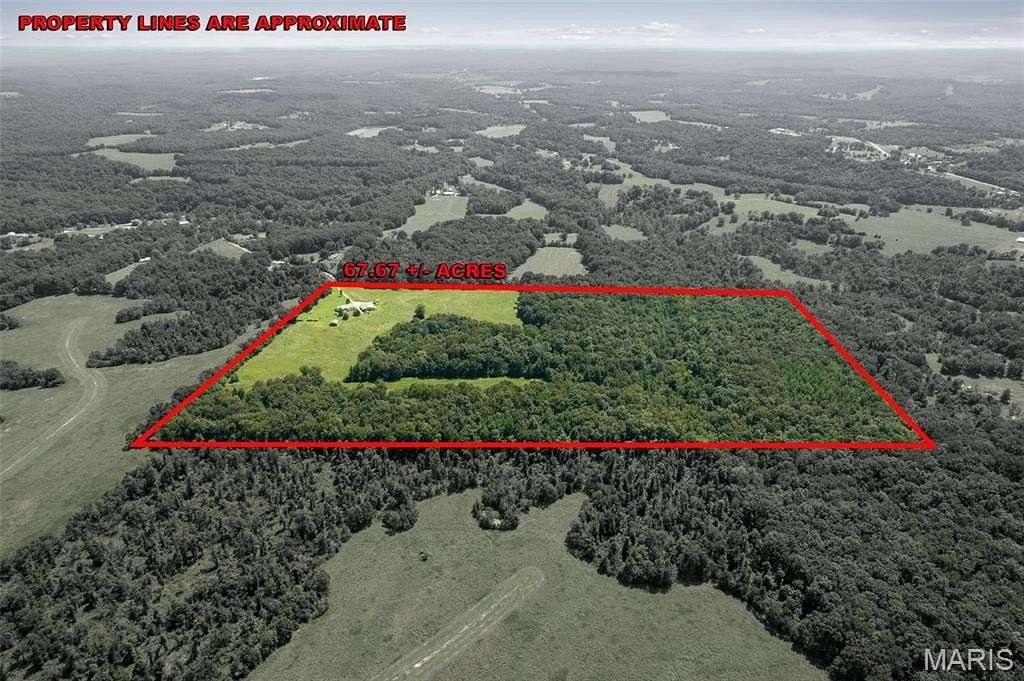 67.7 Acres of Land with Home for Sale in Marble Hill, Missouri