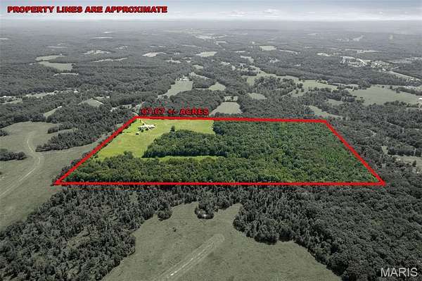 67.7 Acres of Land with Home for Sale in Marble Hill, Missouri