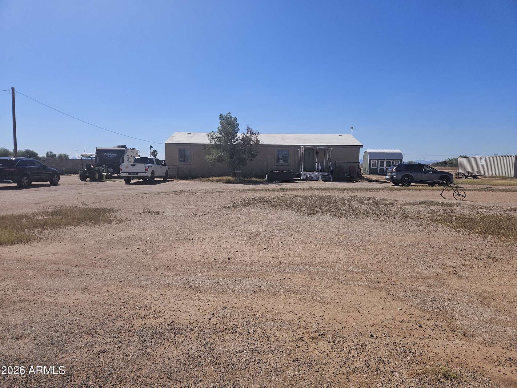 3.63 Acres of Land with Home for Sale in Stanfield, Arizona