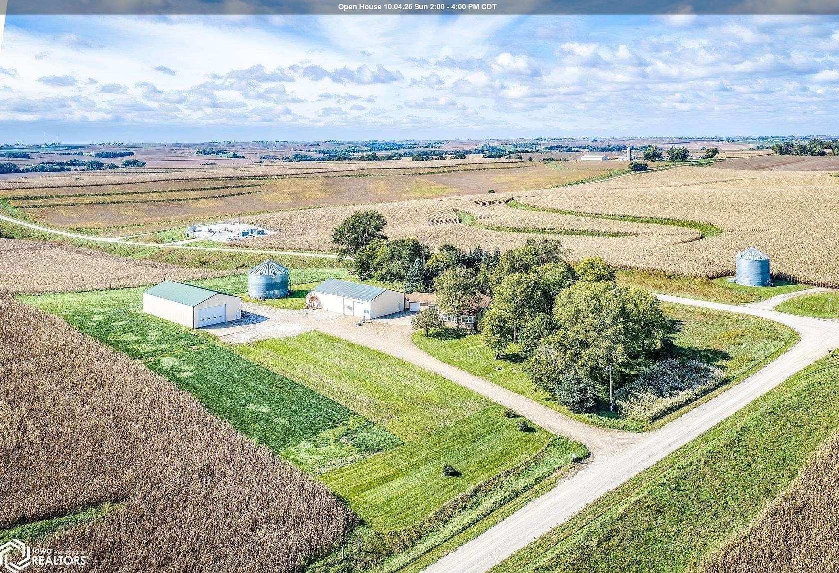 5.4 Acres of Land with Home for Sale in Harlan, Iowa