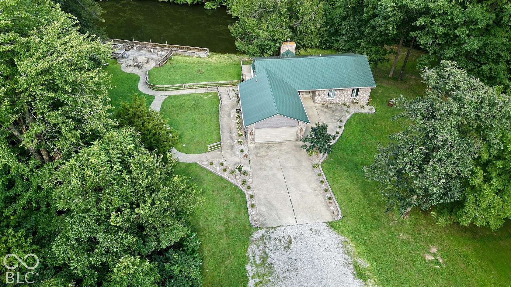 9.5 Acres of Land with Home for Sale in Quincy, Indiana