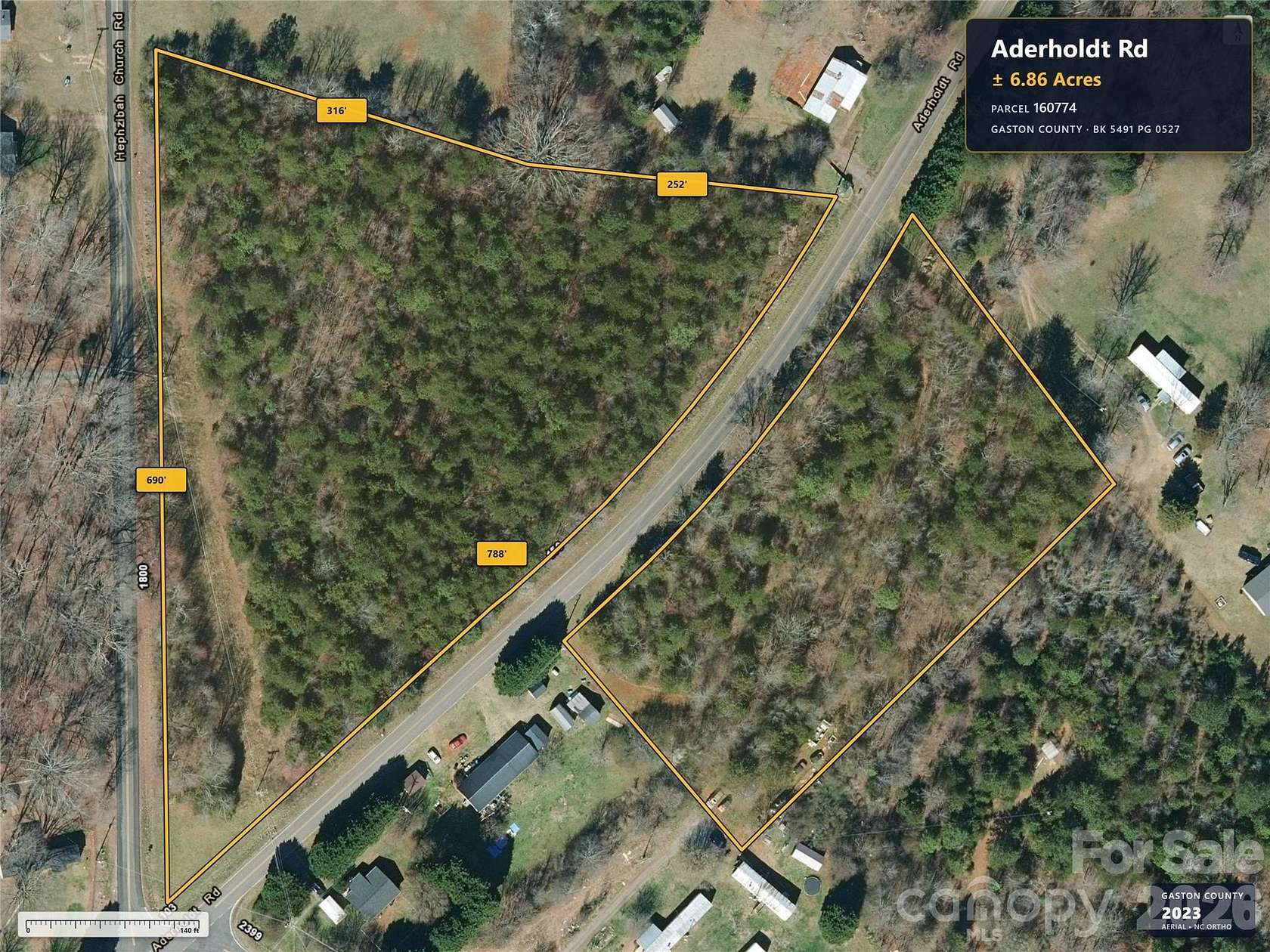 8.14 Acres of Residential Land for Sale in Bessemer City, North Carolina