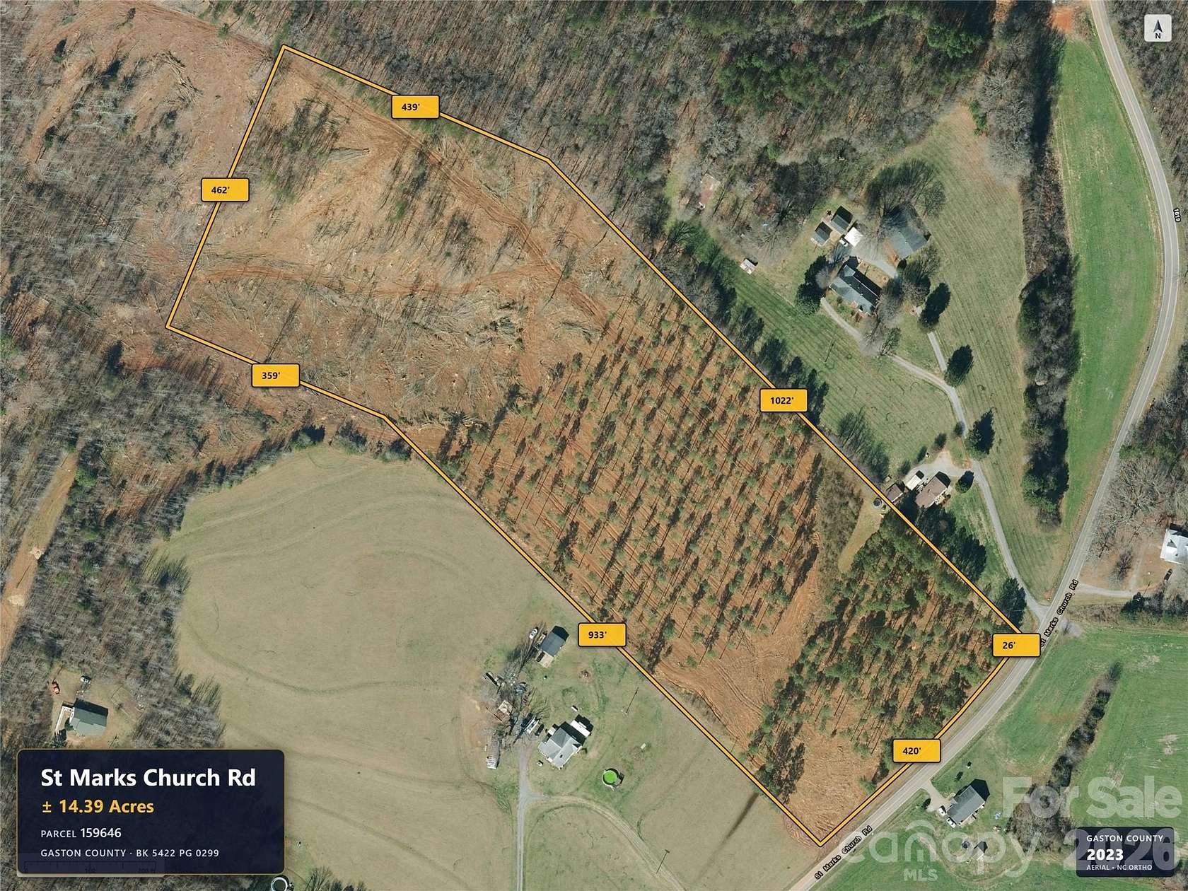 15 Acres of Land for Sale in Crouse, North Carolina