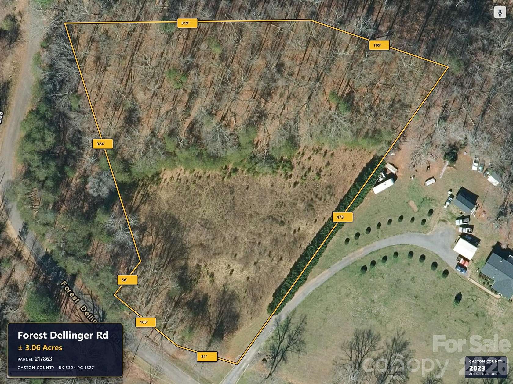 3 Acres of Residential Land for Sale in Bessemer City, North Carolina