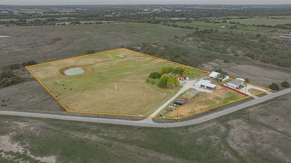10.5 Acres of Land with Home for Sale in Aubrey, Texas