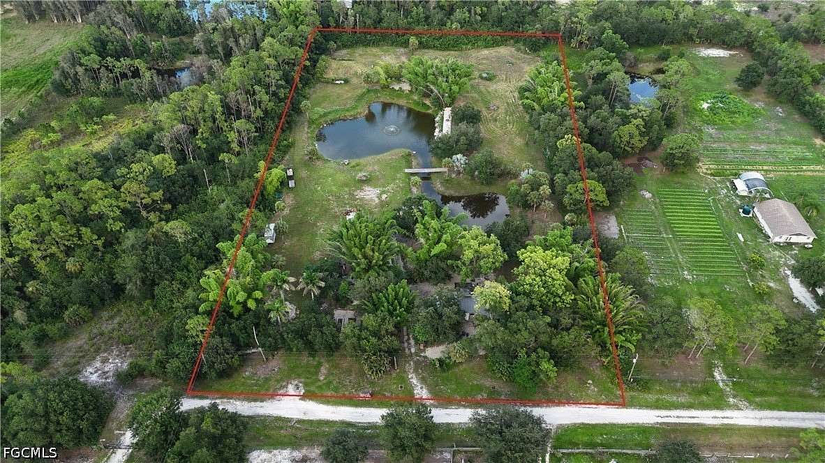 5 Acres of Land with Home for Sale in North Fort Myers, Florida