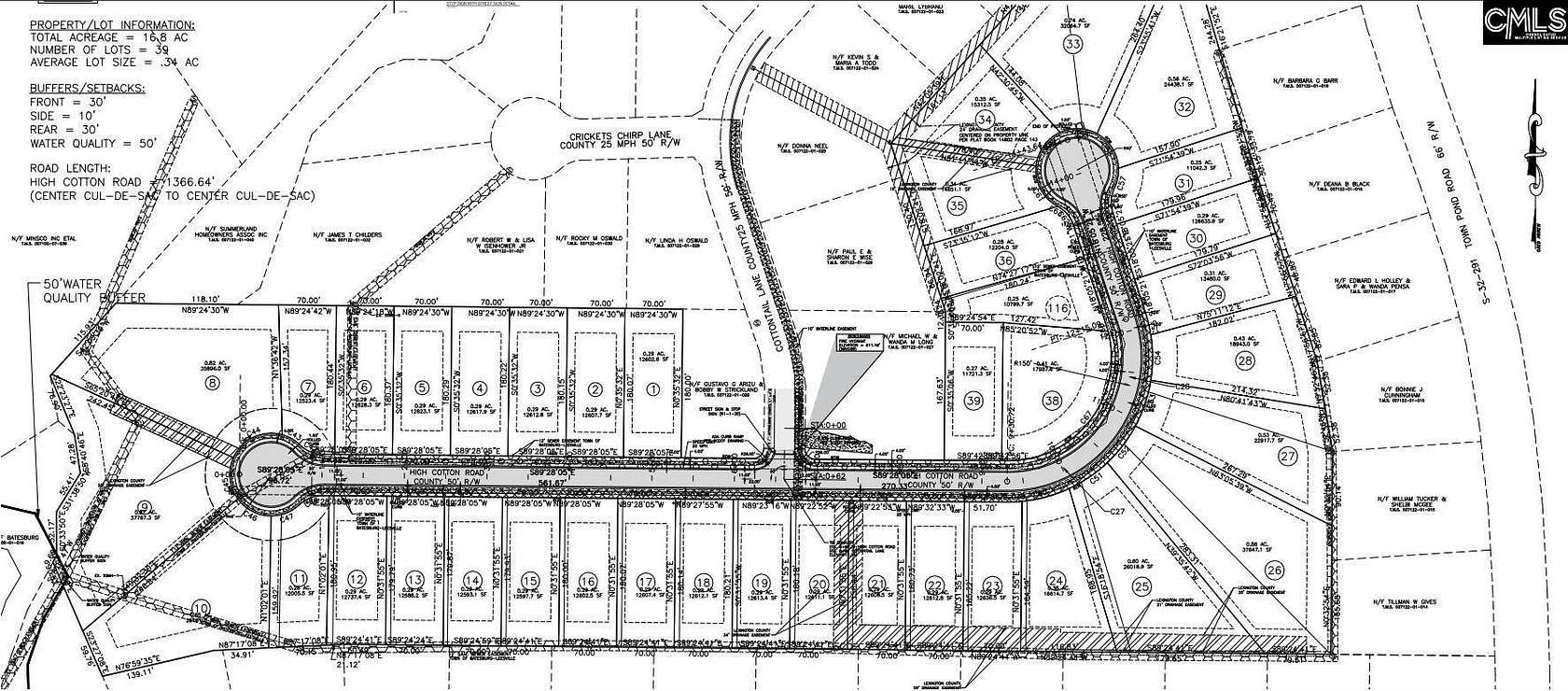 16.8 Acres of Land for Sale in Batesburg, South Carolina