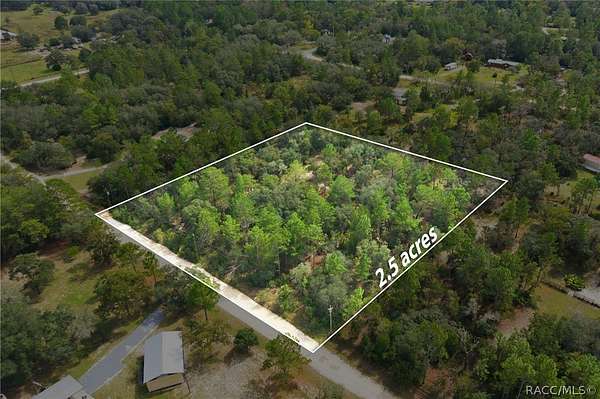 2.5 Acres of Residential Land for Sale in Dunnellon, Florida
