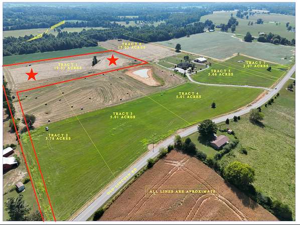 10.5 Acres of Land for Auction in Fayetteville, Tennessee