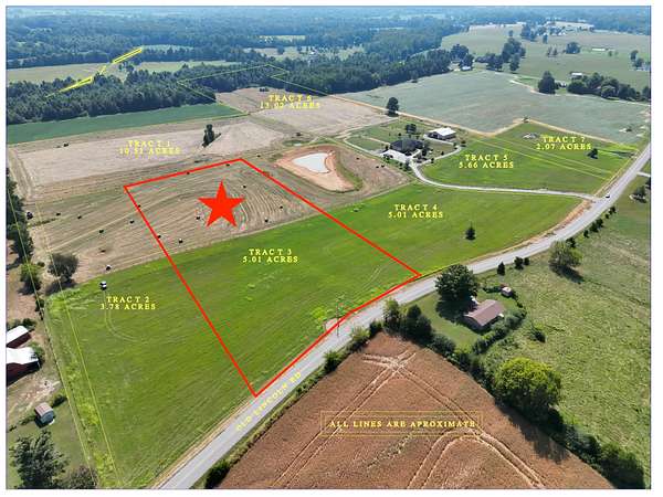 5 Acres of Land for Auction in Fayetteville, Tennessee