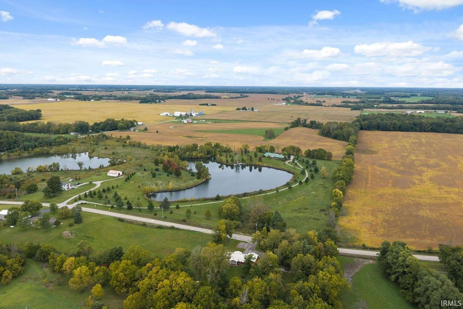 21.7 Acres of Land with Home for Sale in Silver Lake, Indiana
