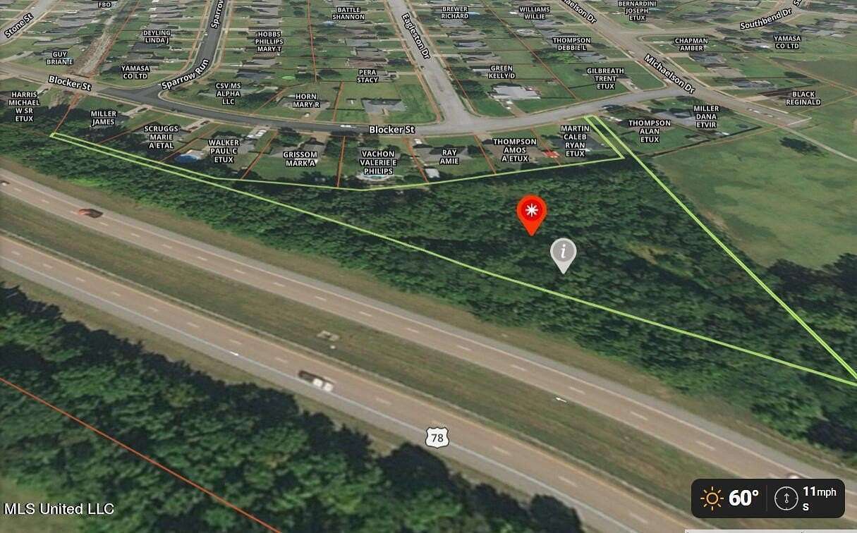 2.28 Acres of Residential Land for Sale in Olive Branch, Mississippi