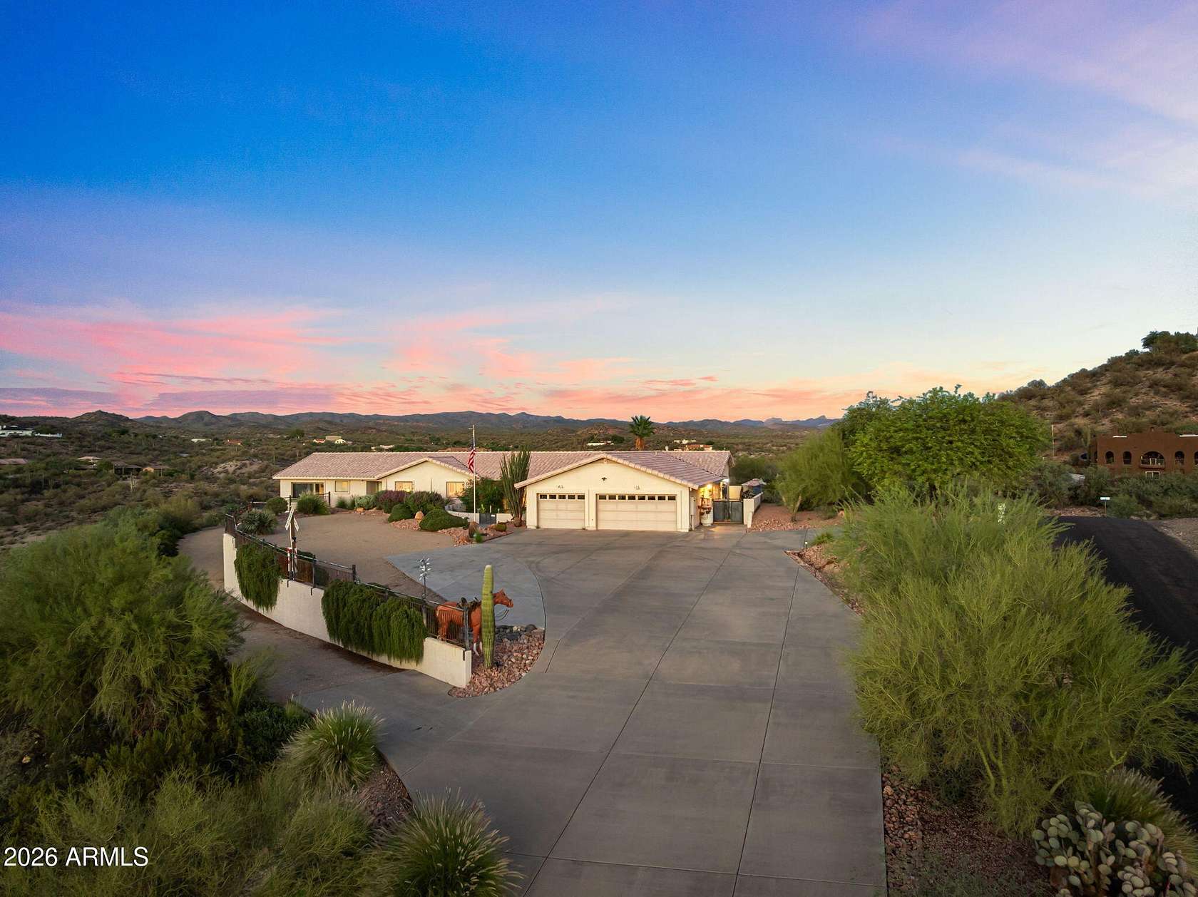4.35 Acres of Land with Home for Sale in Wickenburg, Arizona