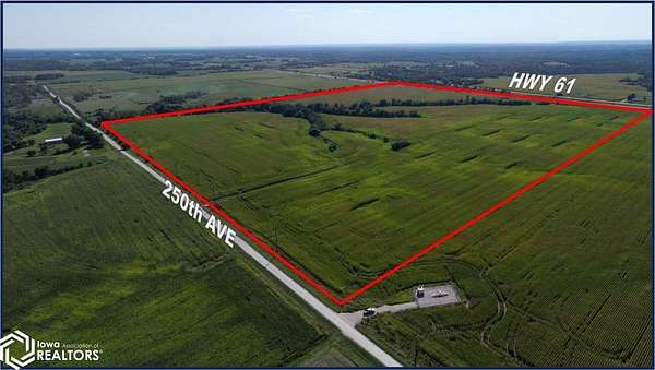 129 Acres of Agricultural Land for Sale in Montrose, Iowa