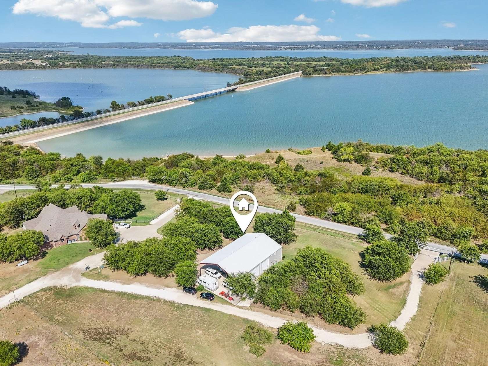 11.9 Acres of Land with Home for Sale in Valley View, Texas