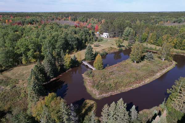 12.5 Acres of Land with Home for Sale in Park Falls, Wisconsin