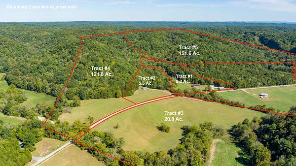 152 Acres of Land for Auction in Burkesville, Kentucky