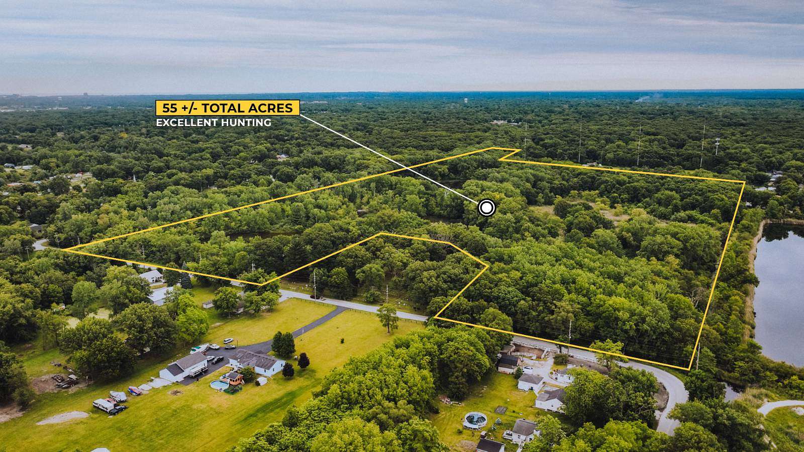 55 Acres of Recreational Land for Sale in Griffith, Indiana