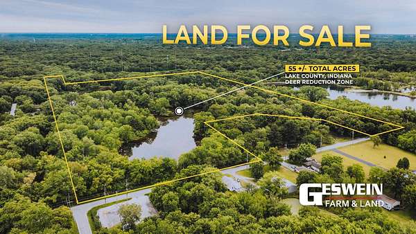 55 Acres of Recreational Land for Sale in Griffith, Indiana