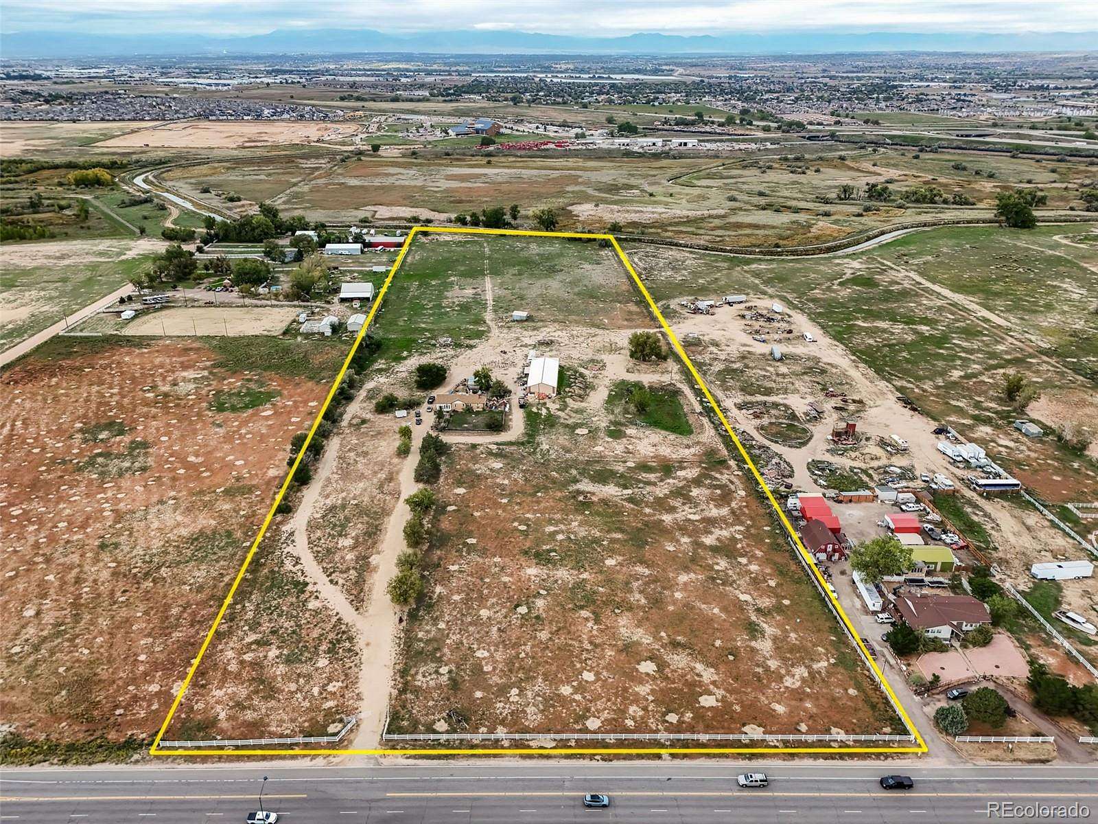 20 Acres of Agricultural Land with Home for Sale in Brighton, Colorado