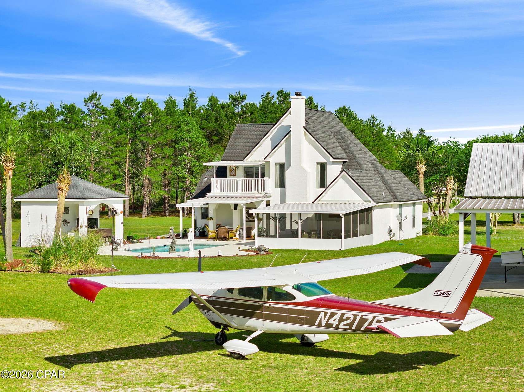 6.65 Acres of Land with Home for Sale in Chipley, Florida