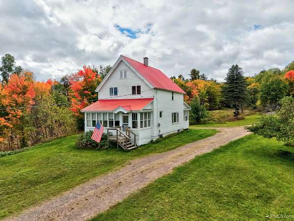 9 Acres of Land with Home for Sale in Calumet, Michigan