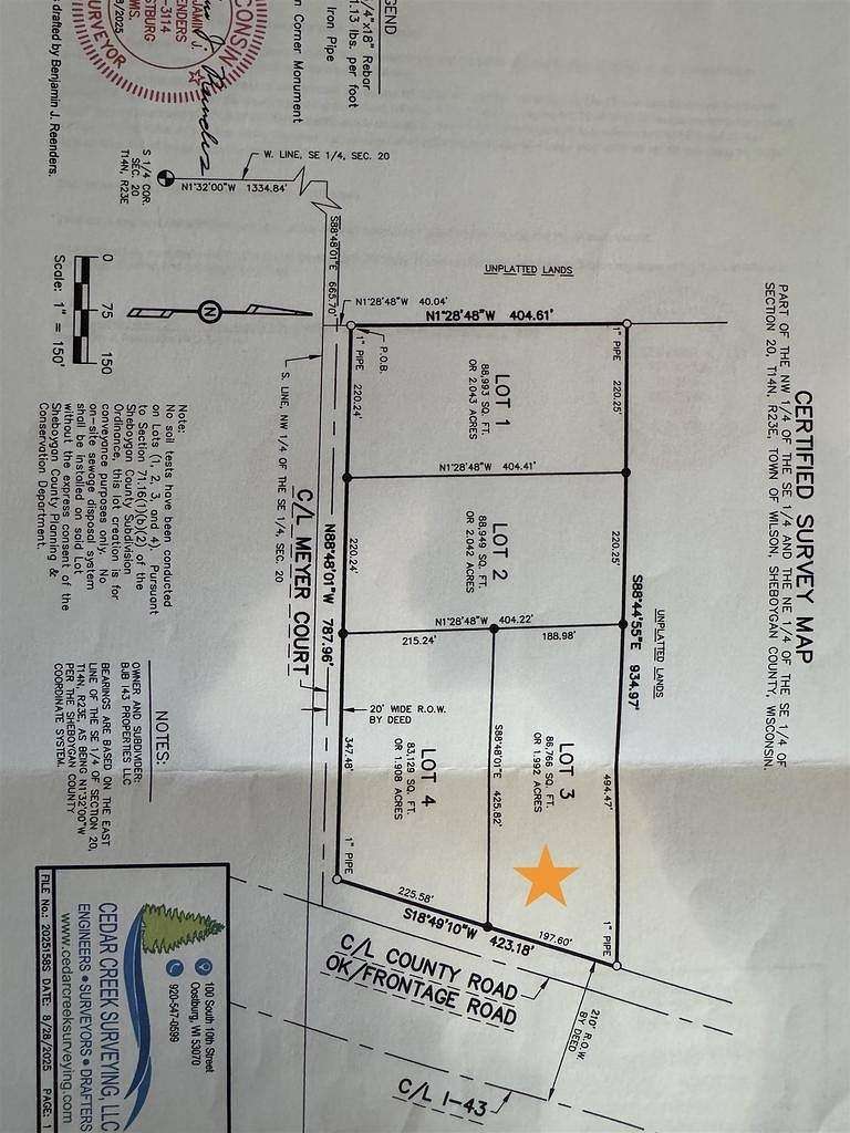 2 Acres of Commercial Land for Sale in Wilson Town, Wisconsin