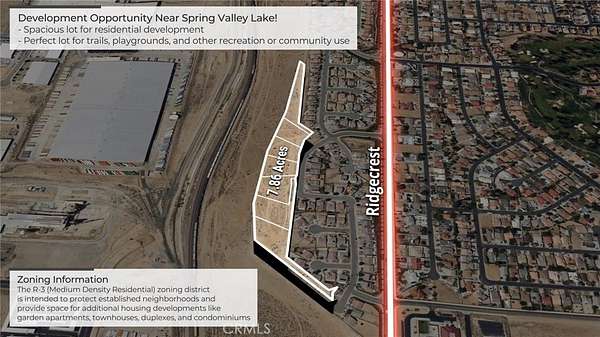 7.86 Acres of Residential Land for Sale in Victorville, California