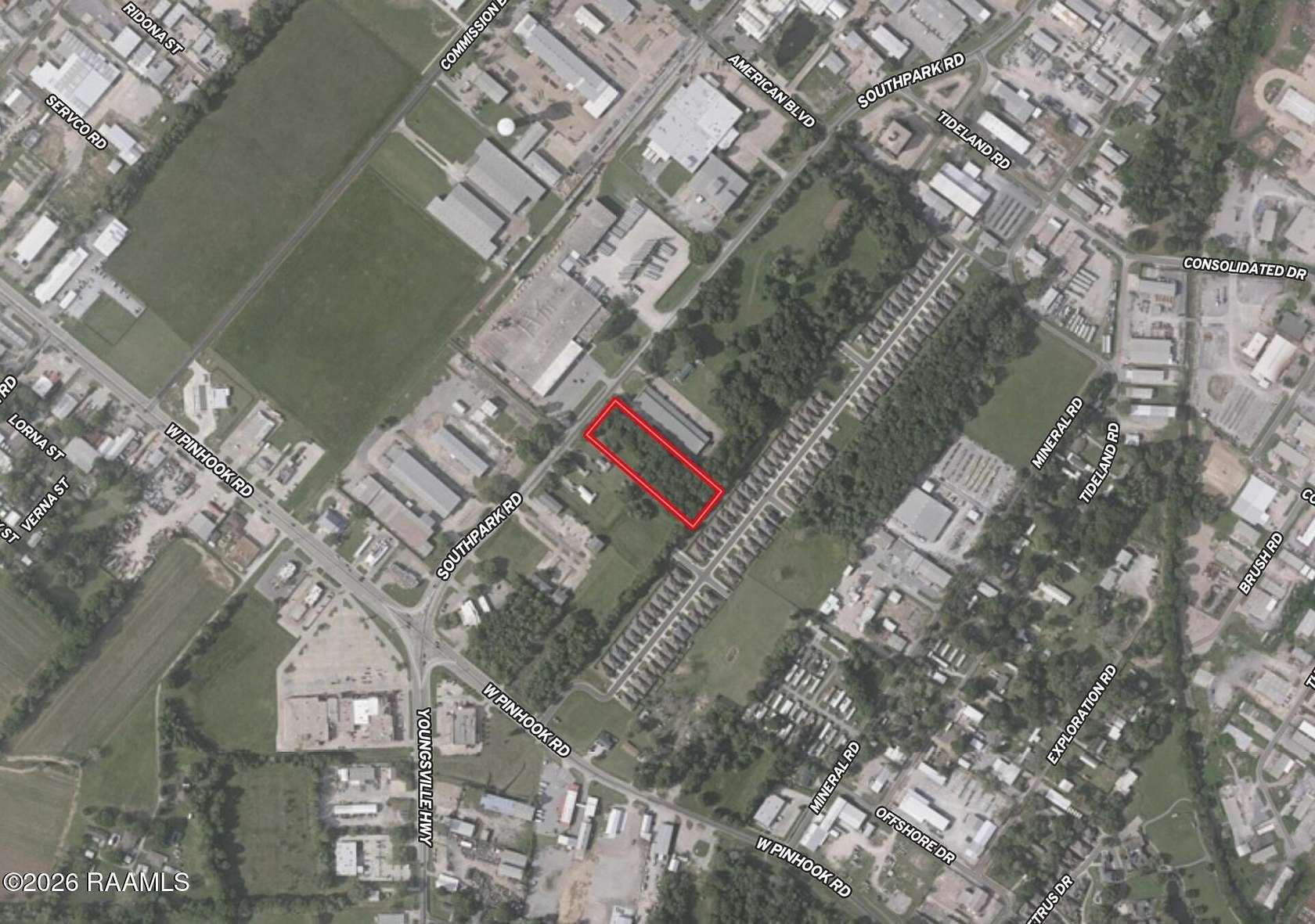 2.48 Acres of Commercial Land for Sale in Lafayette, Louisiana