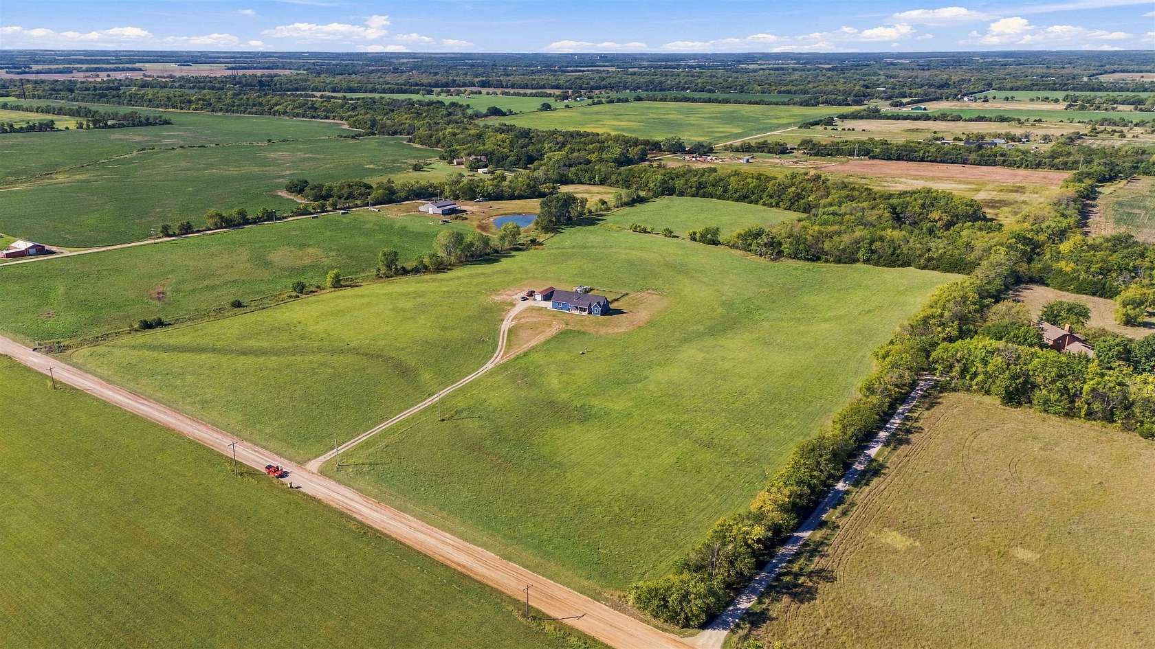 35.6 Acres of Land with Home for Sale in Mulvane, Kansas