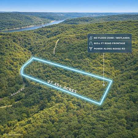 27.5 Acres of Recreational & Residential Land for Sale in Clarington, Ohio