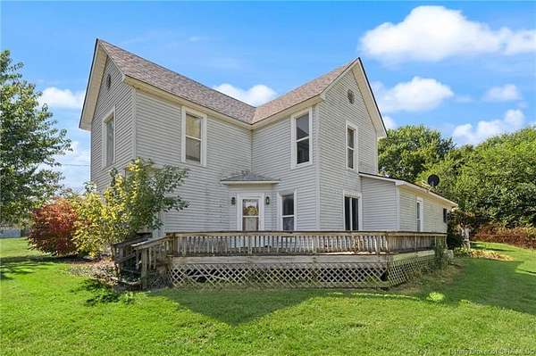 4.69 Acres of Land with Home for Sale in New Pekin, Indiana