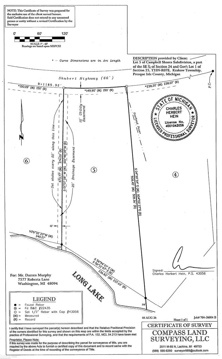 1.74 Acres of Residential Land for Sale in Alpena, Michigan
