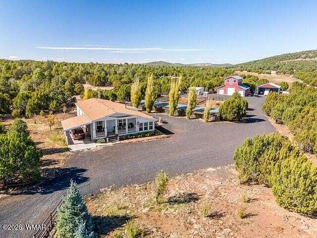 6.44 Acres of Land with Home for Sale in Vernon, Arizona