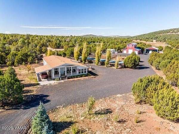 6.44 Acres of Land with Home for Sale in Vernon, Arizona