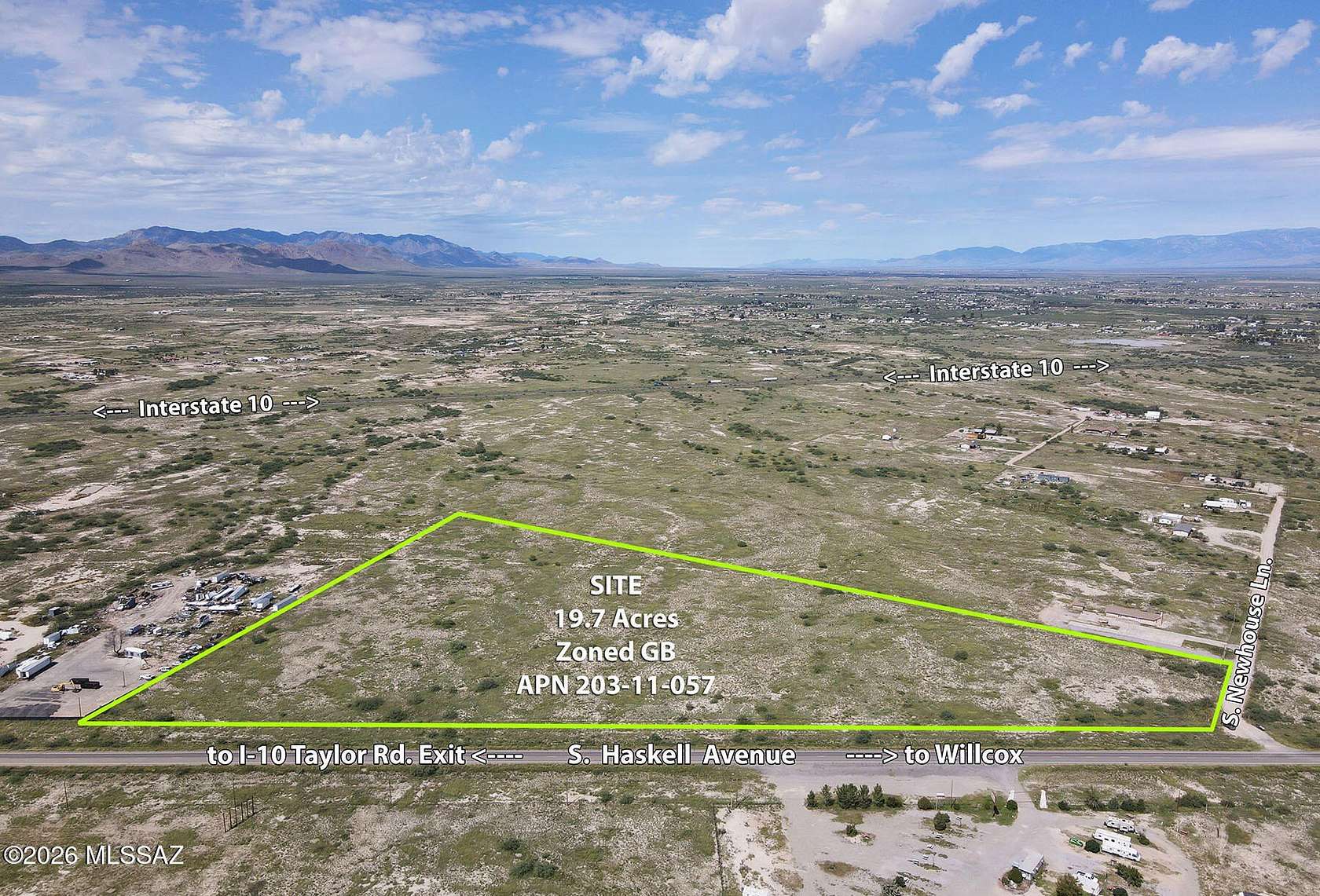 19.7 Acres of Commercial Land for Sale in Willcox, Arizona