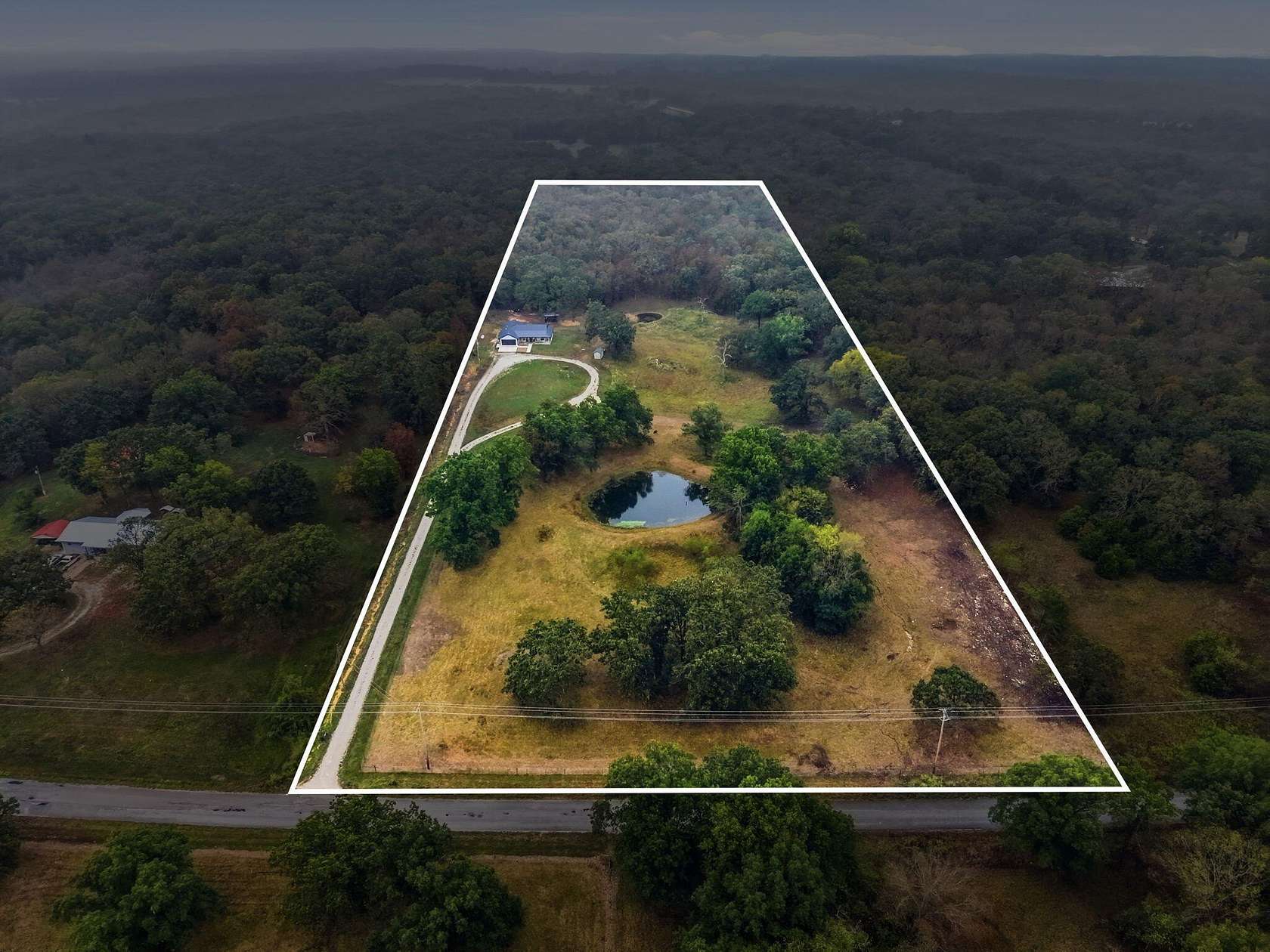 13 Acres of Land with Home for Sale in Bolivar, Missouri