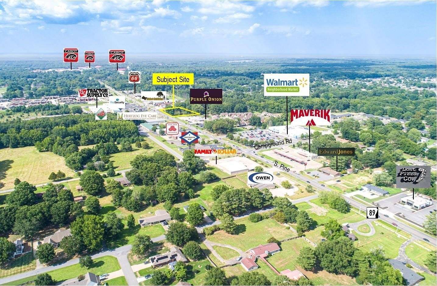 1 Acre of Commercial Land for Sale in Cabot, Arkansas