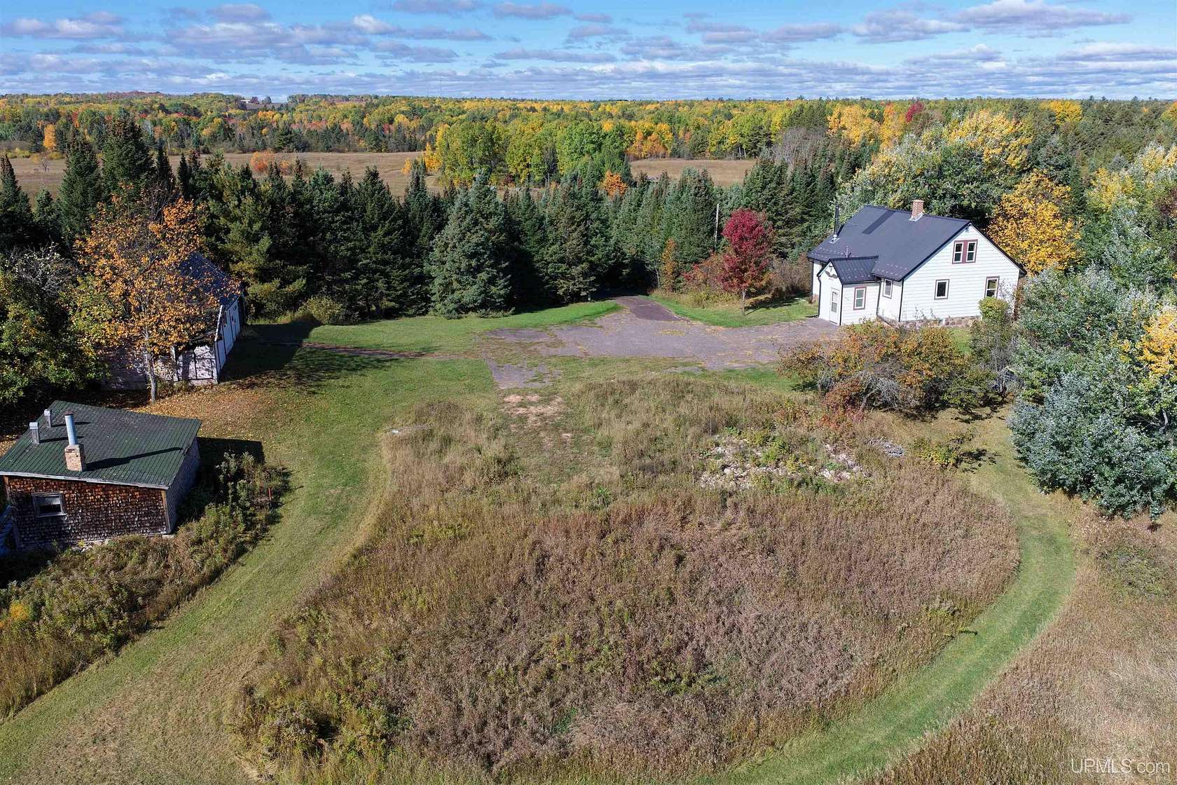 38 Acres of Recreational Land with Home for Sale in Bruce Crossing, Michigan