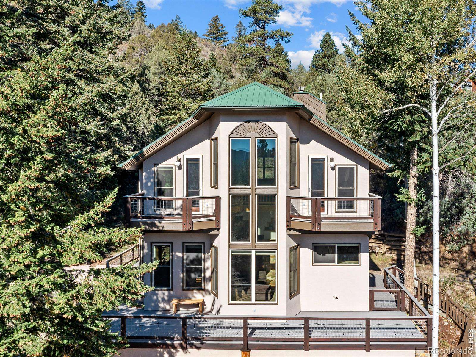 10.5 Acres of Recreational Land with Home for Sale in Glen Haven, Colorado