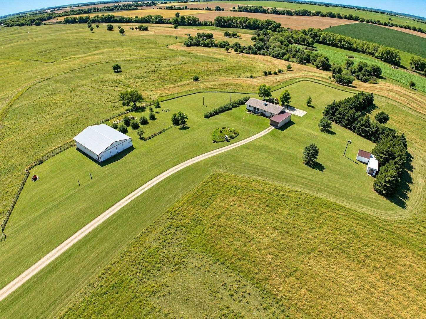 6.5 Acres of Land with Home for Sale in Ellsworth, Kansas