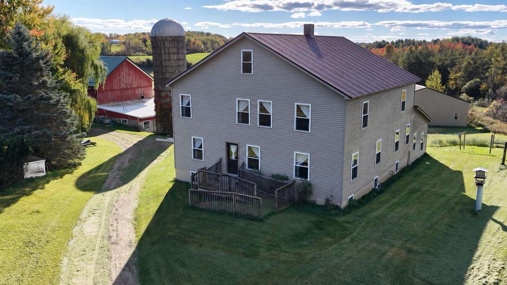 42 Acres of Agricultural Land with Home for Sale in Le Roy, Michigan