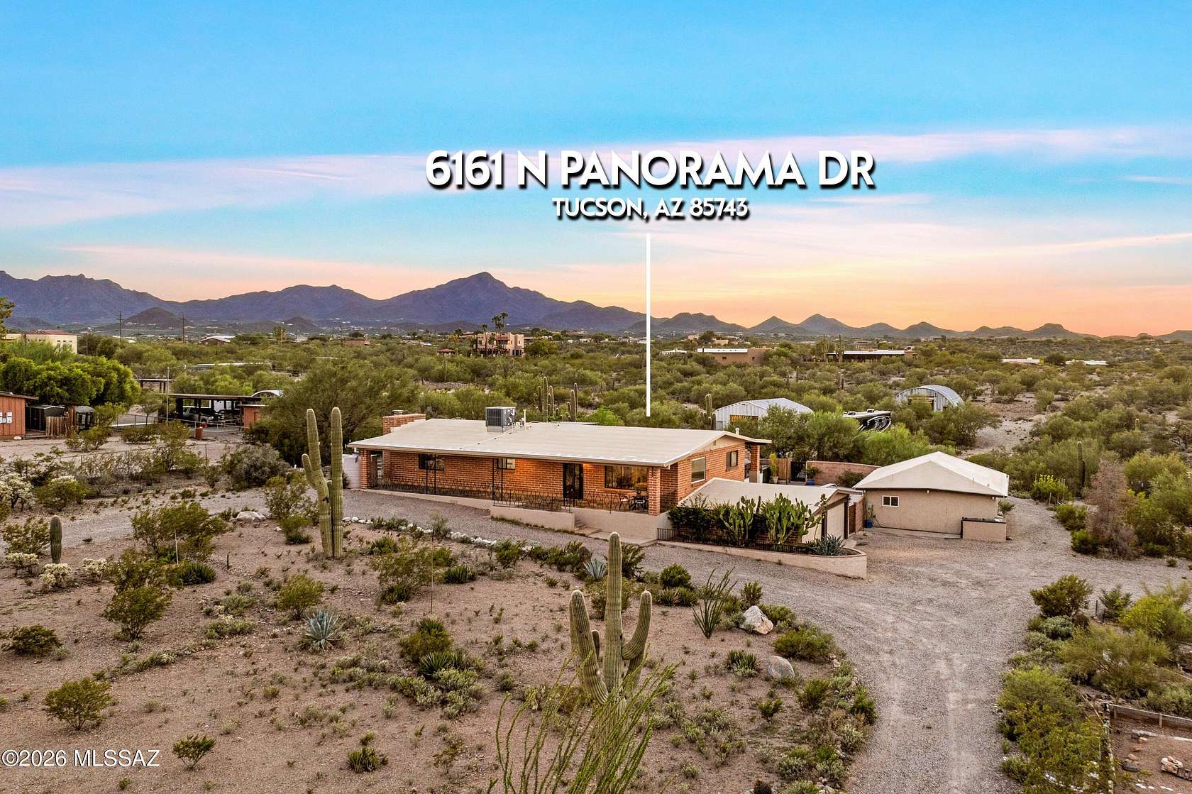3.47 Acres of Land with Home for Sale in Tucson, Arizona