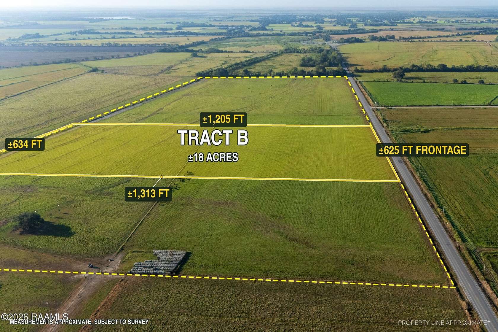 18 Acres of Commercial Land for Lease in Kaplan, Louisiana