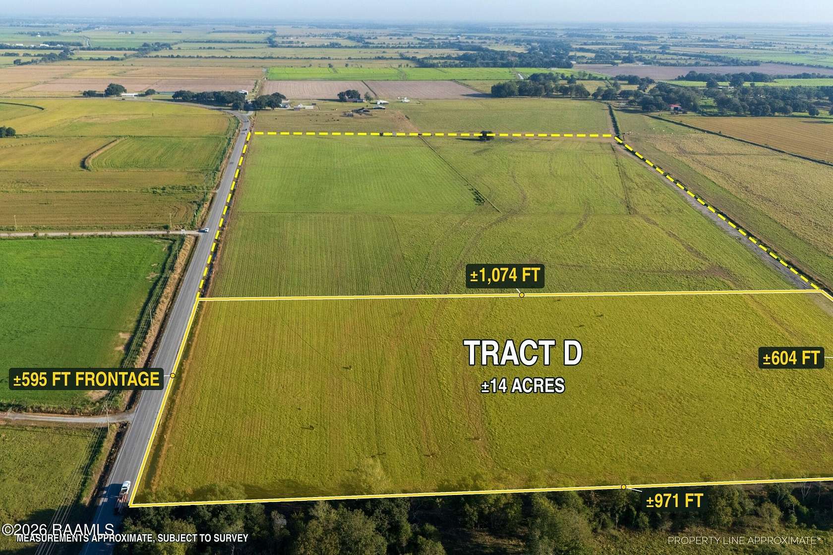 14 Acres of Commercial Land for Lease in Kaplan, Louisiana