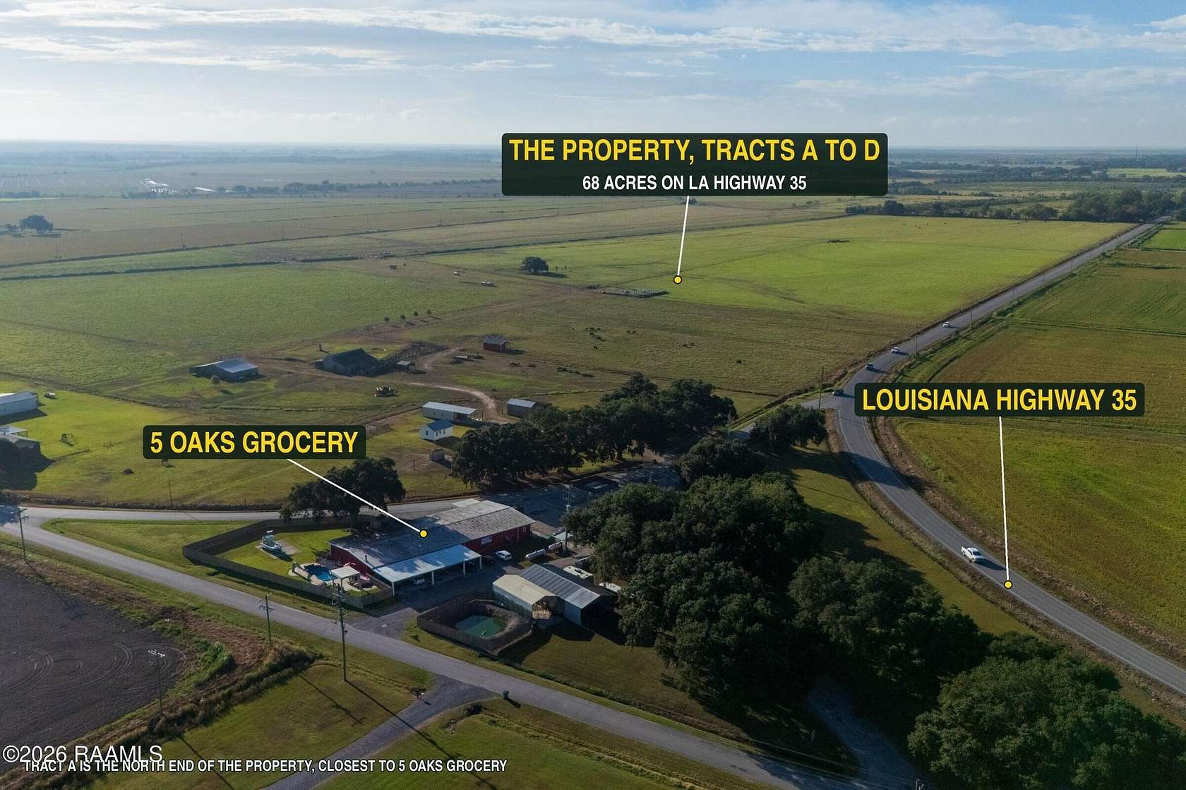 16 Acres of Commercial Land for Lease in Kaplan, Louisiana