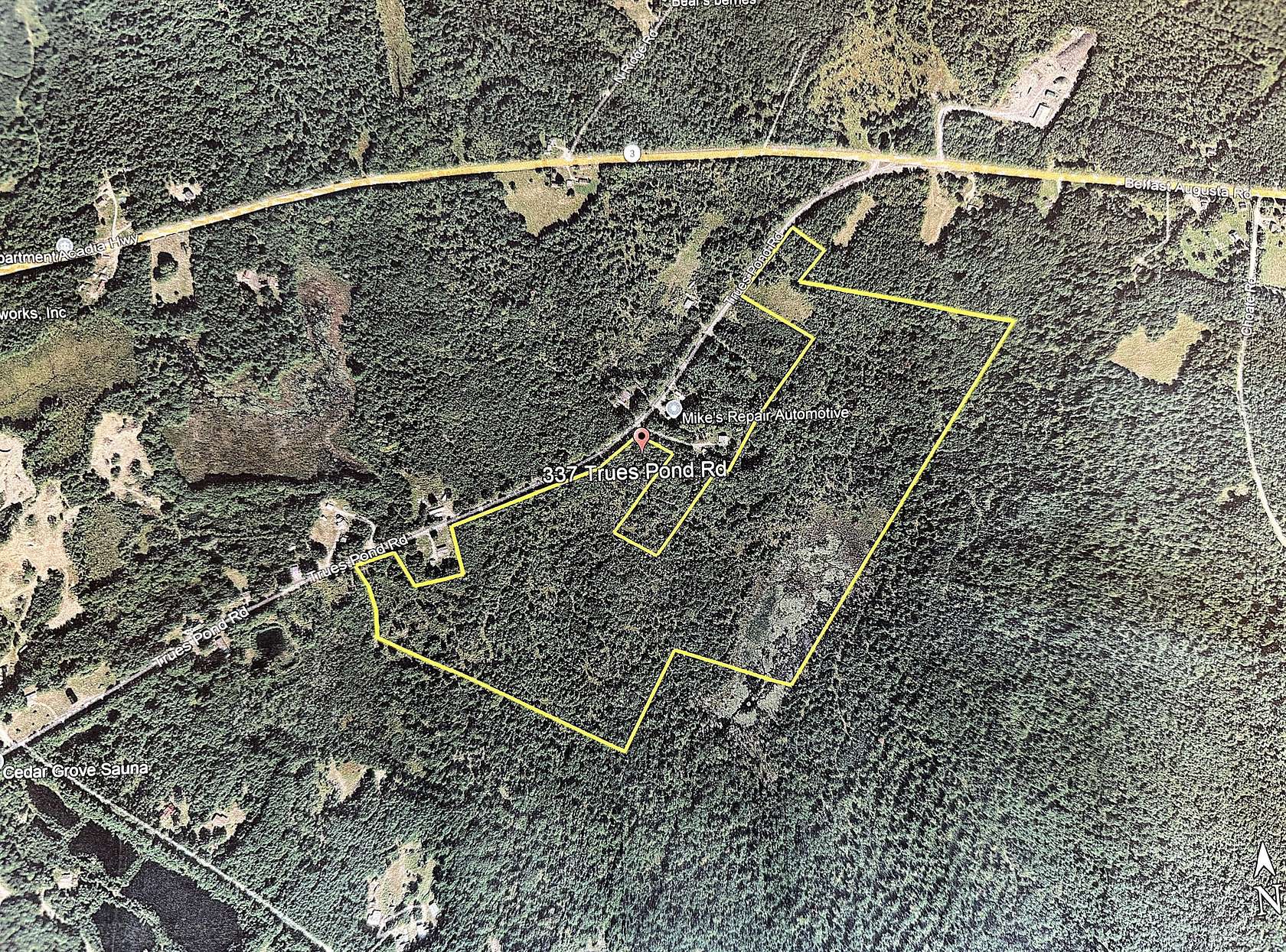 100 Acres of Recreational Land for Sale in Montville Town, Maine